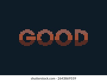 GOOD Text Design, Dot Text Effect 