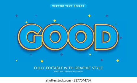 good text effect editable with graphic style