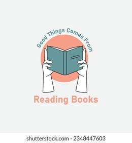 good things comes from reading books t shirt design illustration