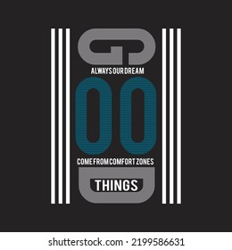 good things design typography vector illustration for print all media