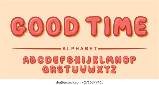 Letras de Bolhas 3D Bonitas Alfabeto de Tempo Bom