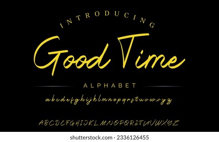 Good Time An Elegant Signature Font