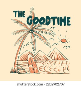 good time vintage logo design