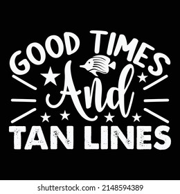 Good Times Tan Lines Vector File Stock Vector (Royalty Free) 2148594389 ...
