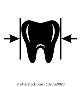 Good tooth icon. Simple illustration of good tooth vector icon for web