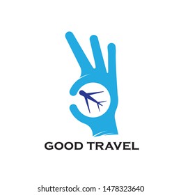 Good Travel logo design template
