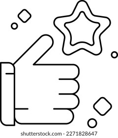 Good value Feedback Icons with black outline style. Thin line icon related to feedback, rating, testimonials, quick response, satisfaction and more. Simple web icon. Vector illustration
