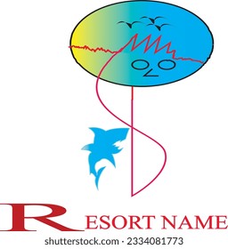 It is good vector in illustrator. If resort company want her restaurant logo use that.