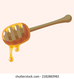 Good vector,ilustration,honey drip isolated on a white background