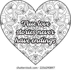 Good vibes. Coloring book for adults. Typography design. Love Quotes Coloring Page For Adults. Heart on flowers for coloring books for adults or valentines cards. broken heart quotes. Love Quotes. 