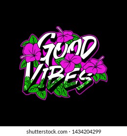 good vibes font design. tonttype. rose font design custom.