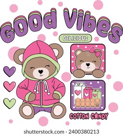 good vibes graphic tees for girl design