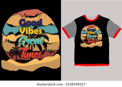 Good vibes great times  Winter t shirt design 