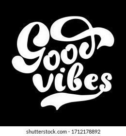 Good Vibes Hand Drawn T Shirt Stock Vector (Royalty Free) 1712178892 ...