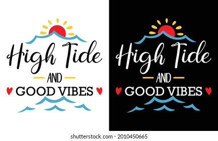 Good Vibes High Tides
Surfers tee for beach life this summer. Enjoy the long midsummer days with a pool party or hula at a Hawaiian themed take or luau party with this retro 60s throwback design