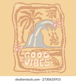 Buenas vibraciones ilustración Vector Clip arte 518