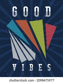 Good vibes line art poster concepts