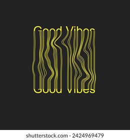 Good Vibes Modern Typography t shirt design