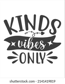 "Good vibes only" lettering layout. Vector illustration SVG T-Shirt Design.