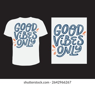 boas vibrações só t camisa design vetor livre para homem e mulheres.