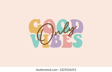 Premium Vector  Summer vibes text with sun sticker groovy aesthetic poster  design bright retro style vector illustration