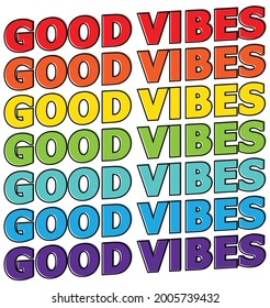 good vibes only typography design