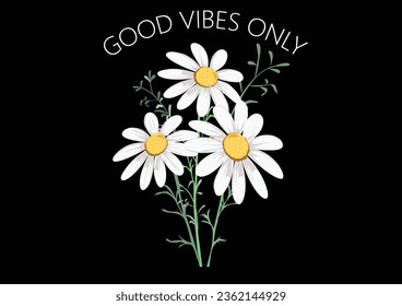 good vibes only vector art