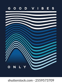 Good Vibes Only Waves Poster