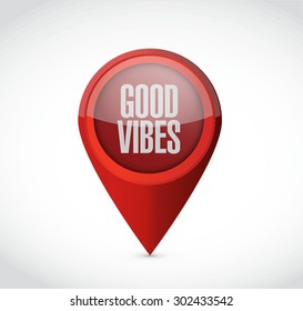 good vibes pointer sign concept illustration design graphic