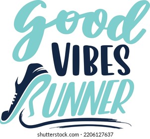 good vibes runner, lettering, logo, good vibes, 