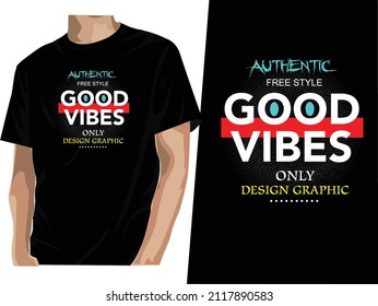 good vibes slogan tee graphic design typography for print t shirt illustration vector art