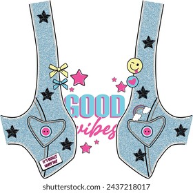 good vibes star smile girl