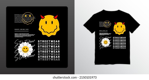 Good vibes streetwear t-shirt design, suitable for screen printing, jackets and others