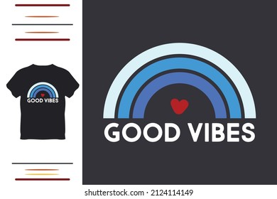 Good vibes t shirt design