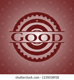 Good vintage red emblem