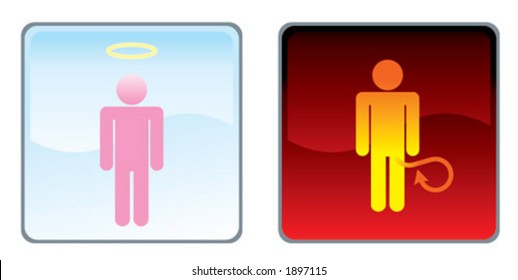 good-vs-bad-stock-vector-royalty-free-1897115-shutterstock