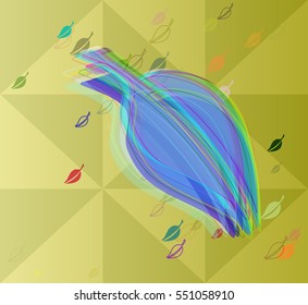good wallpaper into leaves vector background, faction among narrow mark
