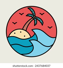 Good waves graphic illustration vector art t-shirt design