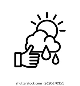 Good Weather Icon Line Vector Illustration
