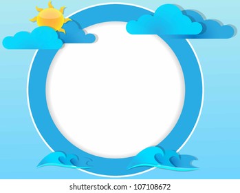 Good weather round background
