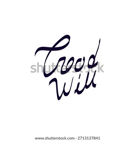 good will text design for your business