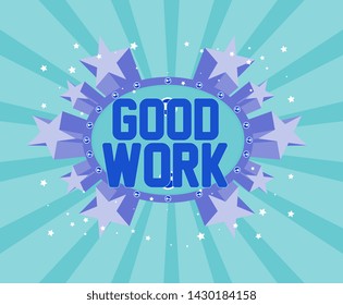 good work, beautiful greeting card background, poster or banner for summer party event