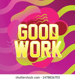 good work, beautiful greeting card background or banner with violet theme. design illustration