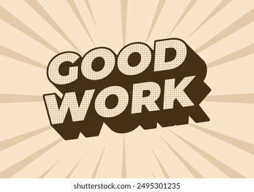 Good work. Text effect design in 3D style with good colors