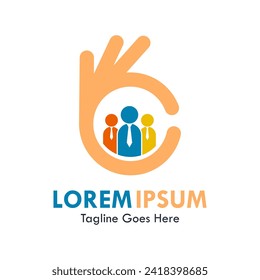 ilustración de logotipo de diseño de buen trabajador