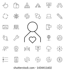 good worker icon. Universal set of business for website design and development, app development
