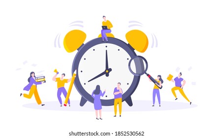 Time Management On Road Success Office Stock Vector (Royalty Free ...