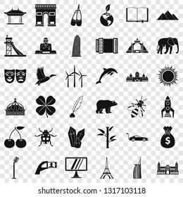 Good world icons set. Simple style of 36 good world vector icons for web for any design