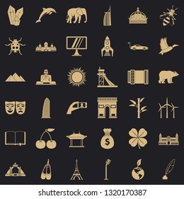 Good world icons set. Simple style of 36 good world vector icons for web for any design