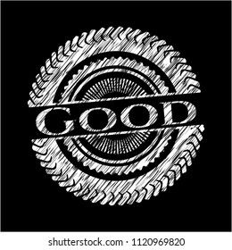 Good written with chalkboard texture